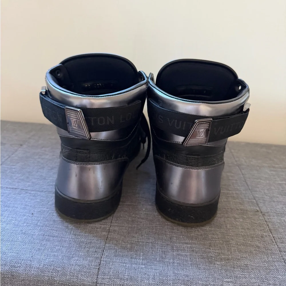 Louis Vuitton Black Leather Sneakers - Picture 3 of 5